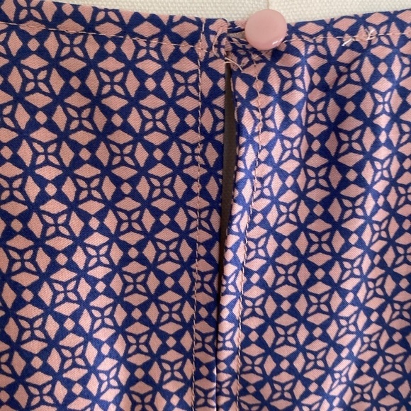 Talbots Print Tencel Tunic Blouse - Picture 8 of 11